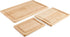 Farberware Rubberwood Cutting Board Set, 3-Piece with Juice Grooved and Finger Grips