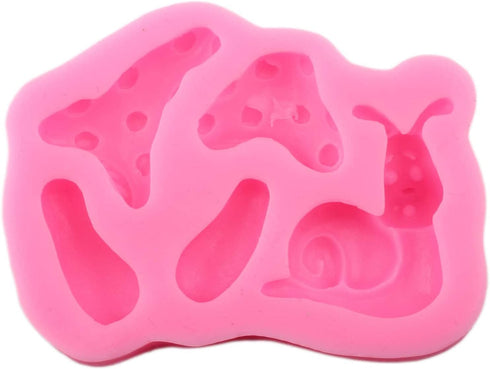 Set of 4 Silicone Molds for Fondant, Candy, Chocolate, Desserts, Ice Cube, Gum, Clay, Biscuit, Plaster, Resin, Cake