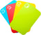 Small Flexible Plastic Cutting Board Mats, Set of 4, 2 Pack with Food Icons, Gripped Back, Dishwasher Safe, 7.5x11.4inch