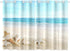 ALALAL Beach Bathroom Curtains, Summer Tropical Starfish Seashell Grommet Privacy Curtain, 2 Panels 26 x 39 Inch