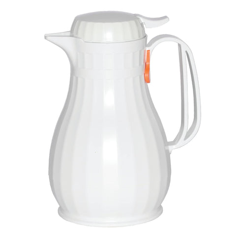 Service Ideas ECO13WH White Eco-Serv Server, BPA-free, Foam Insulated Carafe, 44 Ounces