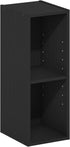 2-Tier 8-in 9.3 7.9 21.2, Furinno Fulda Book Shelf, Narrow Bookshelf, Bookcase with Width Storage Shelf, x x for Living