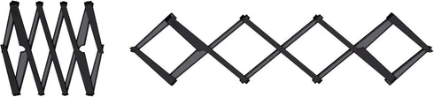 Joseph Joseph Stretch Folding Silicone Trivet, Black; Heat Resistant Mat for Hot Pots and Pans, Expanding Nonslip Stand