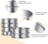 6pcs Double Rolled Stainless Steel 3.15inch English Muffin Rings for Cooking