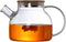 Hwagui Glass Teapot with Infuser, Heat Resistant Kettle for Loose and Blooming Tea, 1000ml/33oz