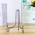 (4 Pack) 8" Black Iron Easel Display Stand for Photo Holder, Cookbooks, Plates, Tablets, Art
