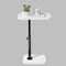 Adjustable Side Table TV Tray, C Shaped End Table, Small Bedside Table,
