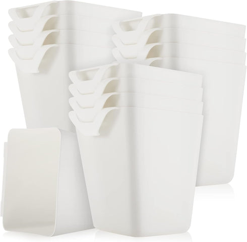 Rolling Cart Accessories Hanging Cup Holder for Home Office Supply, Plastic Pencil Hanging Cups, Desktop Organizer