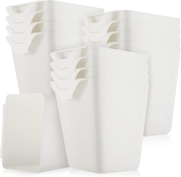 Rolling Cart Accessories Hanging Cup Holder for Home Office Supply, Plastic Pencil Hanging Cups, Desktop Organizer