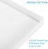 7" 9.5" uxcell Serving Tray Small White Mini Tray x Plastic Rectangular Wooden Serving Trays Decorative Ottoman Platter