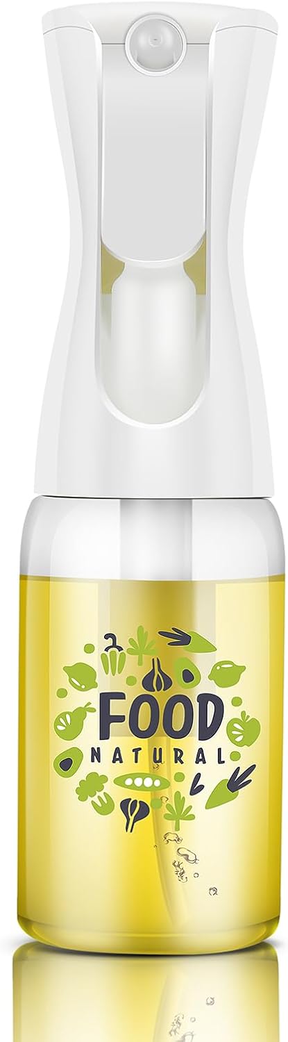 Glass Oil Sprayer/Mister, 5.1 fl oz (150ml), Non-Aerosol Refillable Dispenser for Cooking Oil, Olive Oil