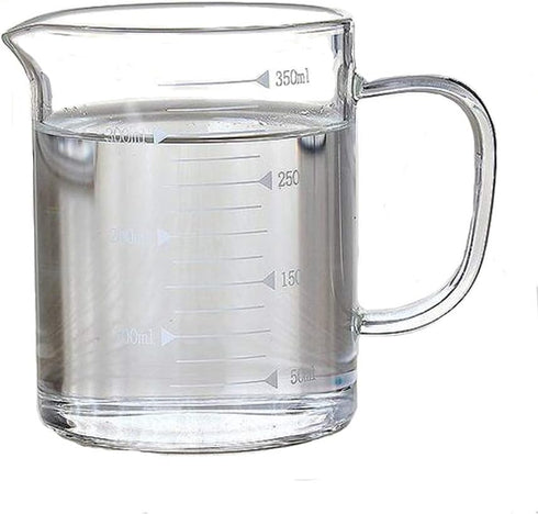 Borosilicate Glass Measuring Cup with Spout - 350ml Clear