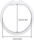 Qulable Shower Curtain Rings 12 Pack Plastic O-Shaped Hooks Glide Easily on Bathroom Shower Rod White