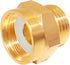 1.125" 3/4" Uenede Garden Hose Bib Adapter, Measure Diameter Female Fine Thread to Standard GHT Male Thread, Compatible