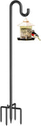 Forlogic Bird Feeder Pole 76 Inches Shepherd Hooks for Outdoor, Heavy Duty