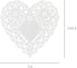 Hygloss 100 Pcs Heart Doilies, 4-Inch White Paper, Ideal for Valentine Crafts & Table Settings