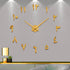 VANGOLD Large DIY Wall Clock, 2-Year Warranty, Modern 3D Wall Clock with Eastern Arabic Numerals for Home Office