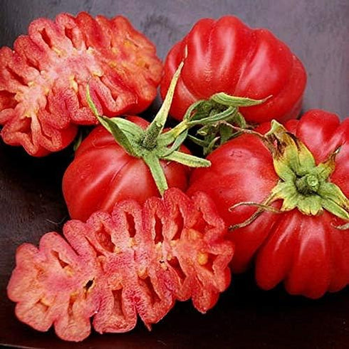 25+ Ruffled Tomato Seeds - Seeds to Grow - Exotic Heirloom Vegetable Seeds for Planting - Non-GMO