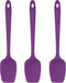U-Taste 3-Piece Silicone Spoon Spatula Set, High Heat Resistant Kitchen Utensils for Nonstick Cookware (Purple)