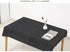 Bringsine Classic Rectangular Cotton Linen Table Cloth, Black Check Vintage Dinner Picnic Deco (36 X 36 Inch)