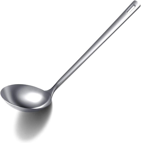 Berglander Stainless Steel Ladle - Cooking Kitchen Metal Soup Spoon, Non-Stick, Dishwasher Safe