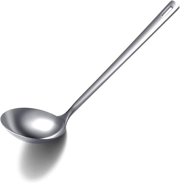 Berglander Stainless Steel Ladle - Cooking Kitchen Metal Soup Spoon, Non-Stick, Dishwasher Safe