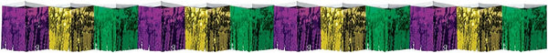 2-Ply Diamond Metallic Fringe Drape, Flame Resistant