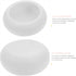 Kichvoe Teapot Lid Silicone Sleeve - 2pcs Replacement Knob Cover for Teapot Lid Protection, Anti-scald White Handle