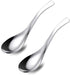 Stainless Steel Spoon Set - Soup, Coffee, Dessert Spoon, Light Weight, Small Size (2PCS)
