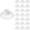 22 Pieces 0.8 inch Mini Clear Suction Cups for Glass, Without Hooks or Holes, Plastic Sucker Pads for Festival