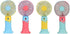 New Cartoon Fruit Handheld Fan USB Charging 2-speed Wind with base Portable Fan Summer Fan Gift fan (Dblue) by Generic