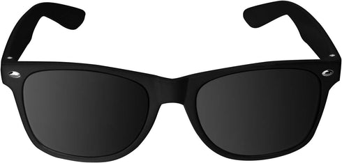 Super Z Outlet Plastic Vintage Retro Style Sunglasses, Classic Shades Eyewear Party Prop Favors (24 Pairs) (Black)