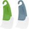 2 PCS Silicone Pan Scraper Dish Cleaning Spatula, Non-Stick Kitchen Scraper in Green & Grey