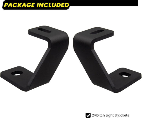 F150 Hood Light Mount Brackets, Pillar Pods Mounts, Hood Hinges LED Work/Cube Light Mount Brackets Compatible with F150