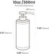 Stainless Steel Soap Dispenser for Bathroom, Matte Black Flat Design, 10oz Rust-Proof Liquid Hand Soap Dispenser