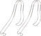 Holibanna Metal Shoe Display Stand 2Pcs Adjustable High Heel Shoe Brace Holder