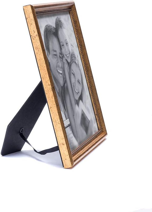 Malden International Designs Classic Wood Picture Frame, Gold, 8x10