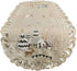Christmas Table Runner with Reindeer and Cabin, Tan Burlap Style Material, Size 34 x 15 inches