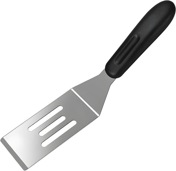 Small Stainless Steel Metal Spatula Turner, 7.87 Inch Non-Slip Handle Cooking Utensils for Flipping Eggs Pancakes