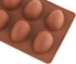 8 Cavity Silicone Egg Pan, Egg Shape Ice Tray, Set of 2 for Cake Decorating, Chocolate, Jello