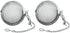 3 Inch Stainless Steel Tea Ball Infuser, Silver, Loose Leaf Tea Steeper and Spice Infuser, 2 PCS