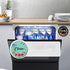 Dishwasher Magnet Clean Dirty Sign Indicator, Double Sided Kitchen Magnet with Magnetic Plate, Reversible Flower Wreath