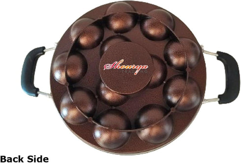 Non Stick Appam Pan, Appam Maker with 12 Pits, Nonstick Appa Chetty Paniyaram Pan Patra