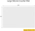 Thick Silicone Counter Mat, Large 23.4" by 15.6", Heat Resistant Mat for Kitchen Table and Countertop Protector