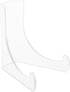 Plymor Clear Acrylic Flat Back Easel with Deep Support Ledges, 3" H x 2.25" W x 2.5" D