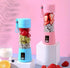 E&M's Portable Blender & Juicer Combo, USB Rechargeable, Pink, Medium