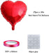 Finypa 25pcs Red Heart Shape Foil Mylar Balloons 18" for Valentine's Day, Birthday Party, Wedding Decor, Engagement