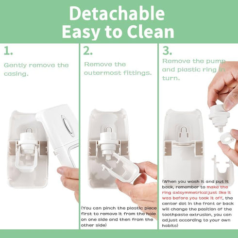 Set, Toothbrush Holder and Toothpaste Dispenser Automatic Toothpaste Squeezer Dispenser, Dispenser Toothpaste Squeezer