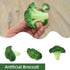 6 Fake Broccoli Slice Artificial Vegetables Simulation Plastic Lifelike for House Kitchen Party Pub Decoration Cabinet