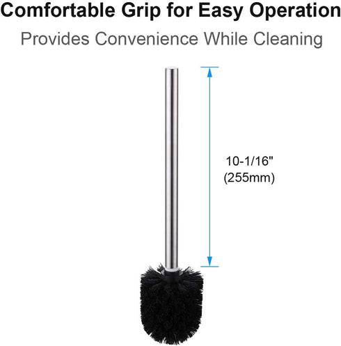 Angle Simple Toilet Brushes - 3 PCS Toilet Bowl Scrubber Brush Head with Cleaner Wand for Bathroom
